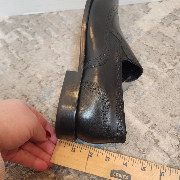 NWT Nunn Bush Norris Wingtip Double Gore Slip-On Black Leather Loafer. Size 11.5 main image 10